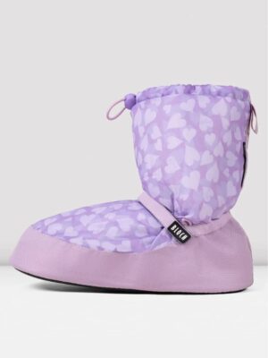 Botas Térmicas Warm Up Booties Corazones Lila