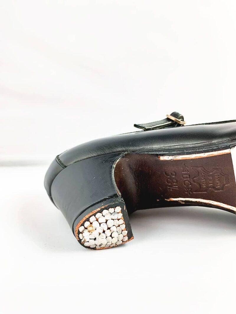 Zapato Flamenco Begoña Cervera Salón Correa Piel - Imagen 3