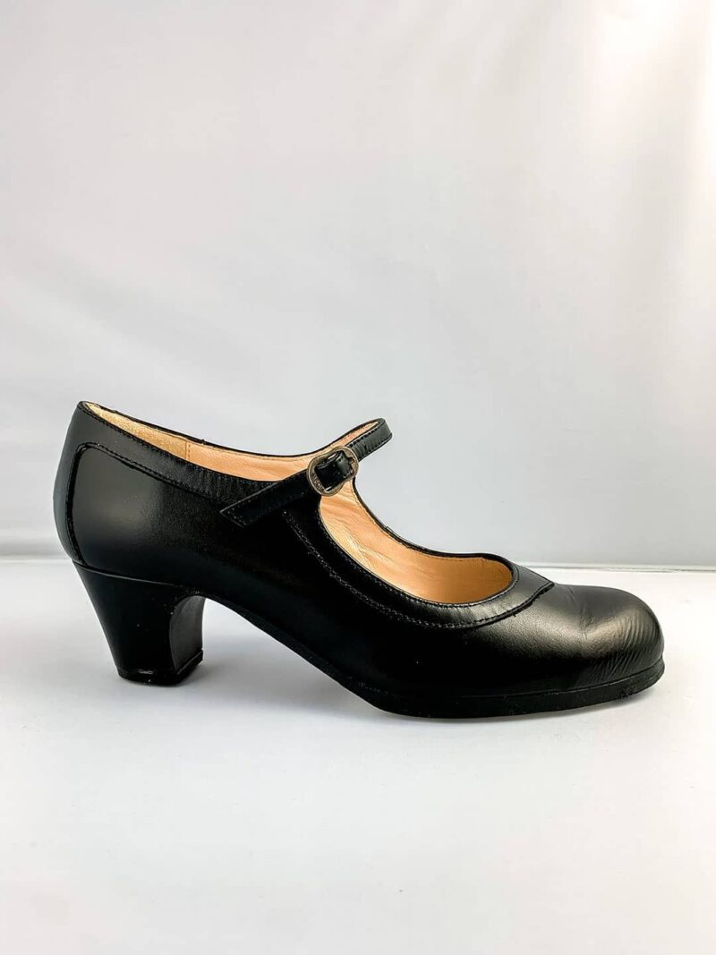 Zapato Flamenco Begoña Cervera Salón Correa Piel - Imagen 6