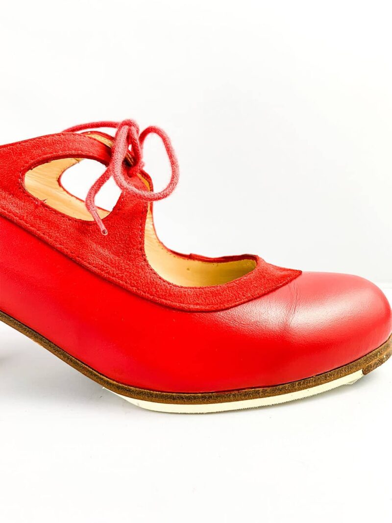 Zapato Flamenco Profesional Candor Begoña Cervera Rojo 5cm - Imagen 3
