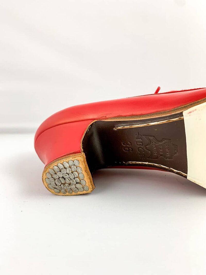 Zapato Flamenco Profesional Candor Begoña Cervera Rojo 5cm - Imagen 4