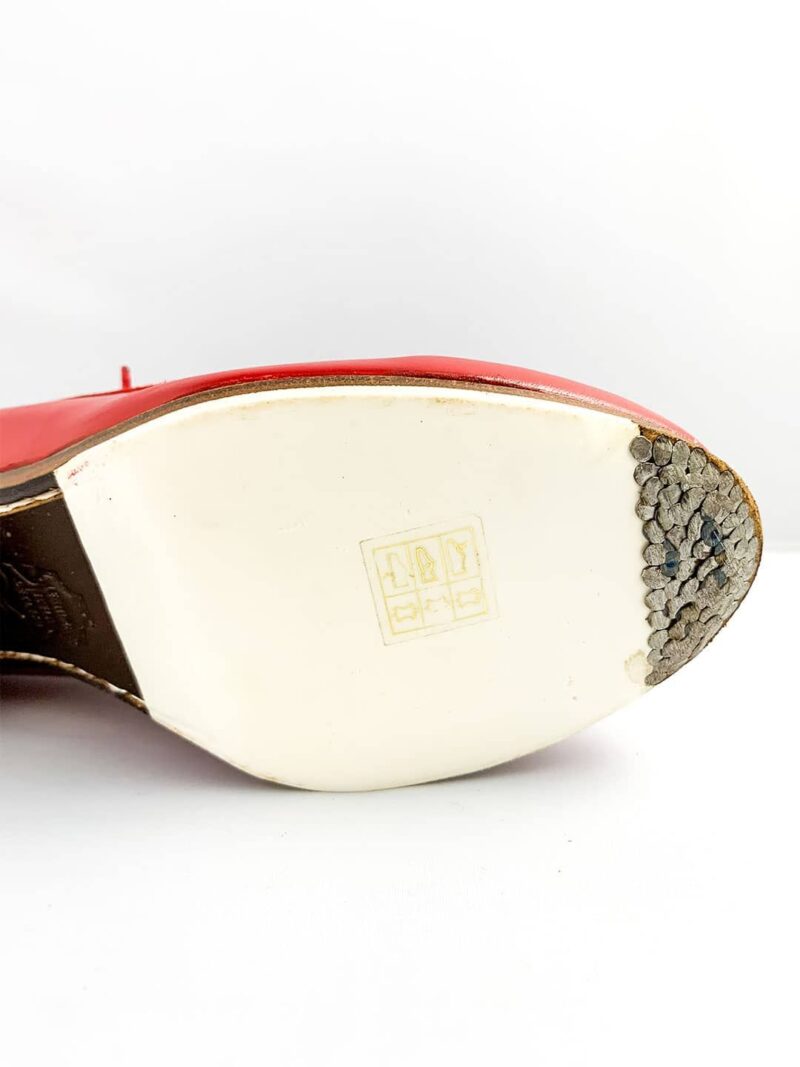 Zapato Flamenco Profesional Candor Begoña Cervera Rojo 5cm - Imagen 5