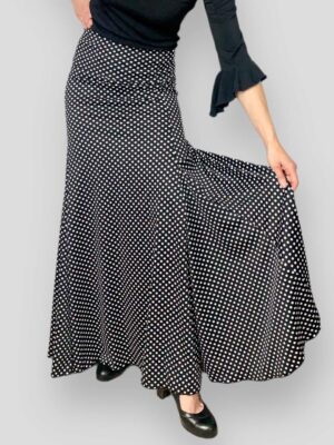 Falda de Flamenca Lunares Tiro Alto Infantil