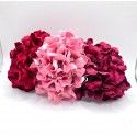Corona de Flores Flamenca Hortensias Terciopelo