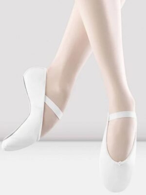 Zapatilla Piel Infantil Suela Entera Bloch Arise Blanca